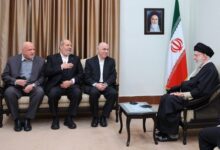Hamas Leader and Council Members Meet with Revolutionary Leader