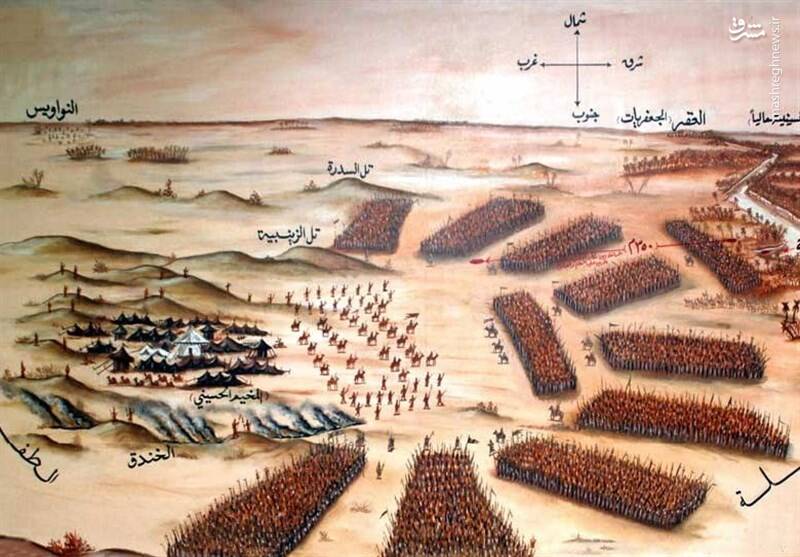 اصالت حفر خندق و انسداد مسیر دشمن از پشت و اطراف خیمهها جهت حداکثری کردن قدرت دفاعی امام حسین علیهالسلام